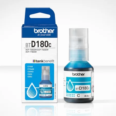 Cartucho de tinta original Brother BTD180C Botella cian