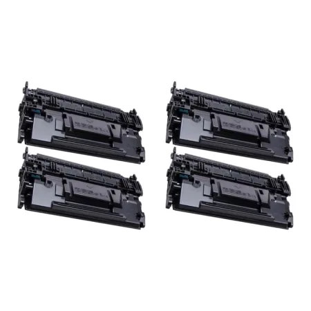 Pack 4 tóner compatibles HP CF287A negro