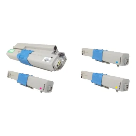 Pack 4 tóner compatibles OKI C510 C530 MC561 amarillo, magenta, negro y cian