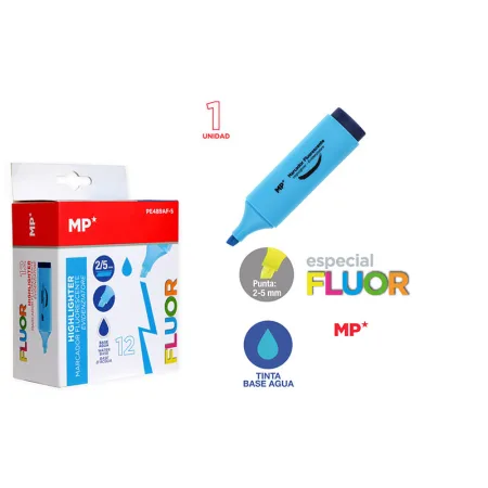 Marcador fluorescente azul MP