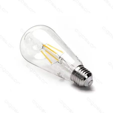 Bombilla de Filamento LED E27 ST64 6W Luz Fría 6500K