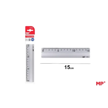 Regla de aluminio 15CM MP