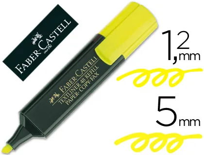 Marcador Fluorescente Faber Castell 48-07 Amarillo