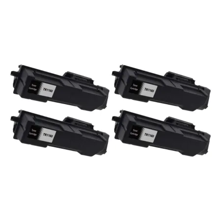 Pack 4 tóner compatibles Kyocera TK-1160 negro