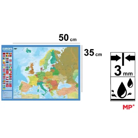 Vade de Sobremesa Europa – Protector de Escritorio (50 x 35 cm)