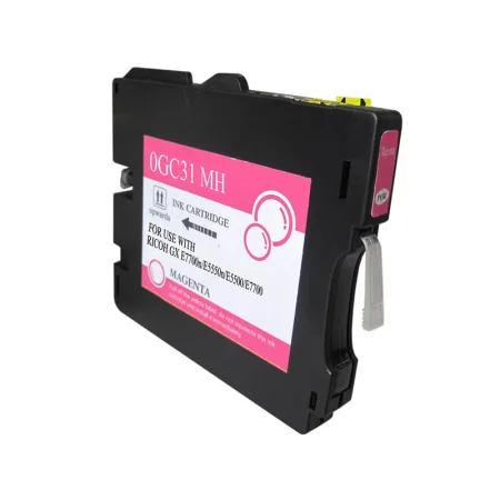 Cartucho de tinta compatible Ricoh GC31M magenta · 405690
