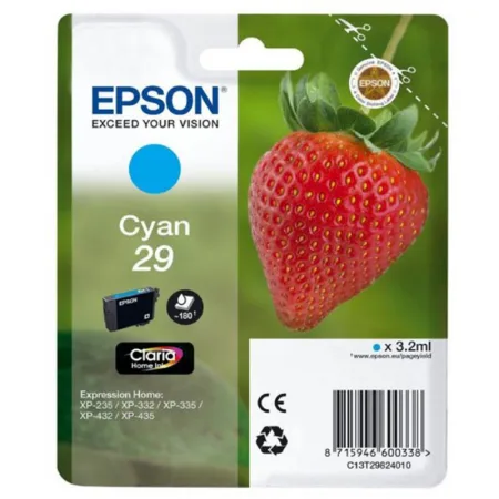 Cartucho de tinta original Epson T2982 (29) cian · C13T29824012