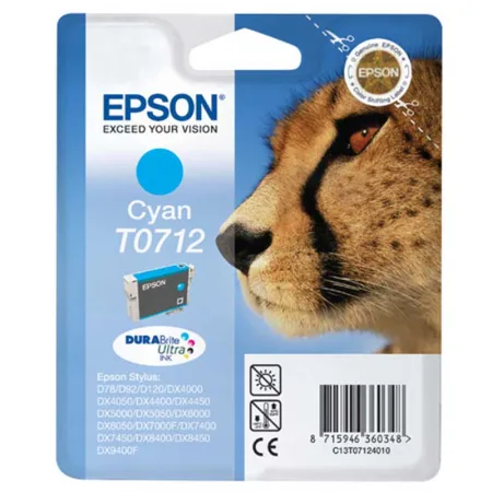 Cartucho de tinta original Epson T0712 cian · C13T07124012