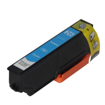 Cartucho de tinta compatible Epson T2632 cian · C13T26324010