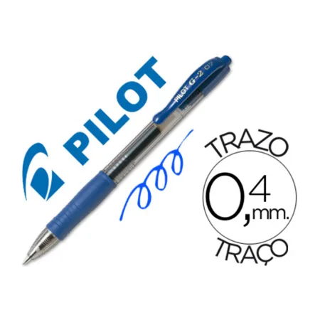 Pilot G-2. roller tinta de gel 0,7MM azul