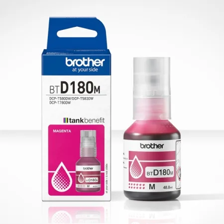 Cartucho de tinta original Brother BTD180M Botella magenta