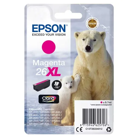 Cartucho de tinta original Epson T2633 magenta · C13T26334012
