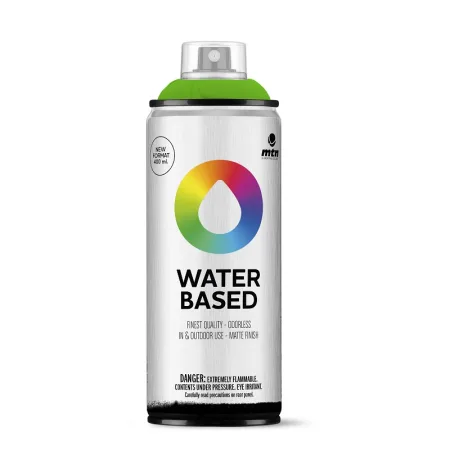 Spray de Pintura MTN Water Based Fluorescente Verde (400 ml)