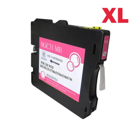 Cartucho de tinta compatible Ricoh GC31XLM magenta · 405703