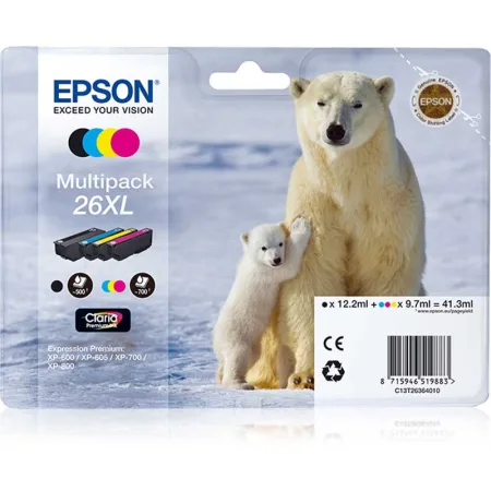 Cartucho de tinta original Epson T2636 Pack 4 · C13T26364010