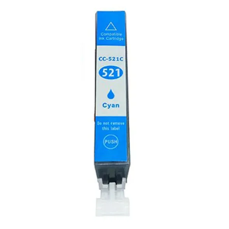 Cartucho de tinta compatible Canon CLI 521 cian · 2934B001