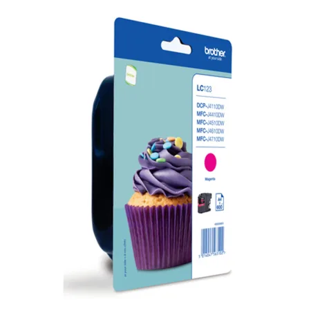 Cartucho de tinta original Brother LC123MBP magenta