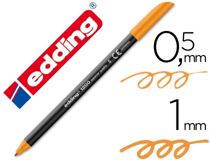 Rotulador Edding 1200 naranja