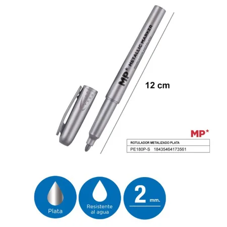 Rotulador Metalizado Plata