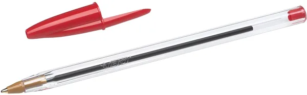 Bic cristal bolígrafo de tinta rojo