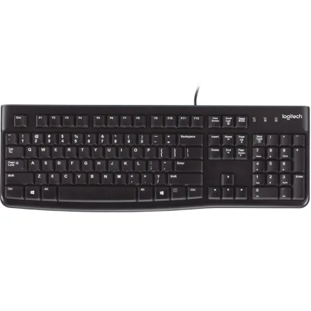 Teclado Logitech K120 USB con Cable de 1,50m de Color Negro