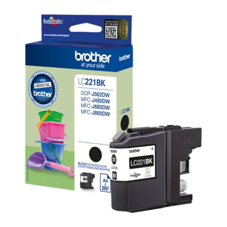 Cartucho de tinta original Brother LC221 negro · LC221BKBP
