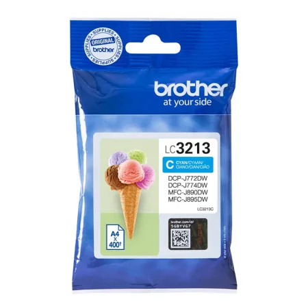 Cartucho de tinta original Brother LC3213 cian · LC3213C
