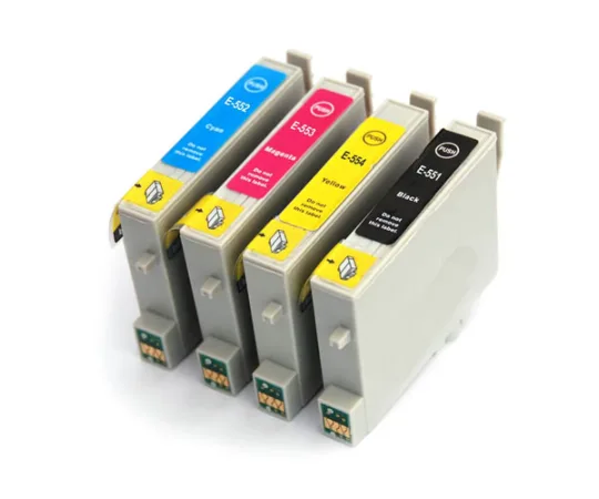 Pack 4 cartuchos de tinta compatibles Epson T0551/T0552/T0553/T0554 negro, cian, magenta y amarillo