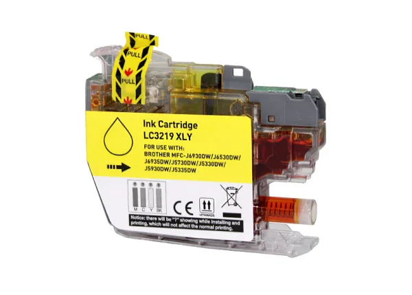 Cartucho de tinta compatible Brother LC3219XL amarillo · LC3219XLY
