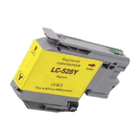 Cartucho de tinta compatible Brother LC528 amarilla pigmentada