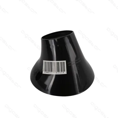 Portalámparas E27 de superficie base inclinada negro