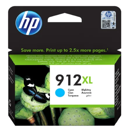Cartucho de tinta original HP 912XL cian · 3YL81AE