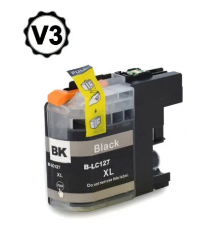 Cartucho de tinta compatible Brother LC127XL negro · LC127XLBKBP