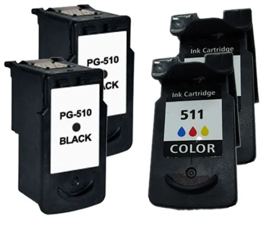 Pack 4 cartuchos de tinta compatibles Canon CL-513/PG-512 negro