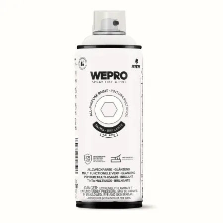 Spray MTN WEPRO Solvent Brillante BLANCO ESTELAR - RAL 9010