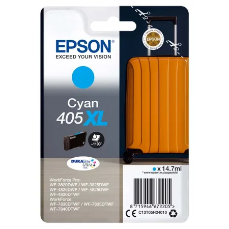 Cartucho de tinta original Epson 405XL cian · C13T05H24010