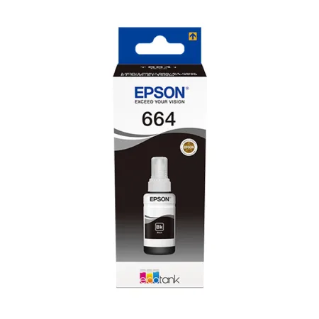 Cartucho de tinta original Epson T6641 Botella negro · C13T664140