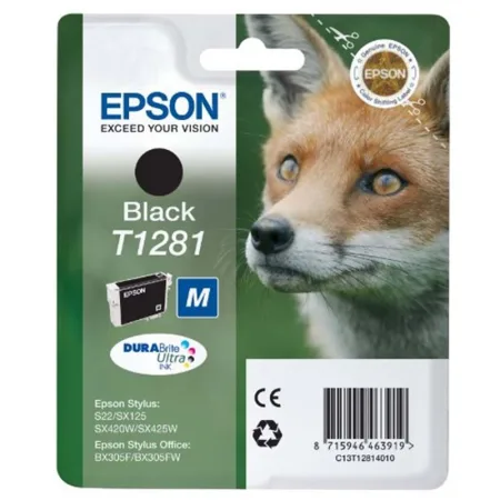 Cartucho de tinta original Epson T1281 negro · C13T12814012
