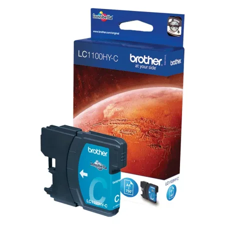 Cartucho de tinta original Brother LC1100HY cian · LC1100HYC