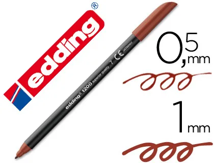 Rotulador Edding 1200 marron