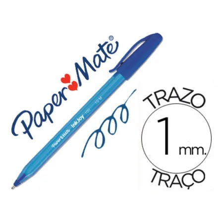 Papermate boligrafo inkjoy 100 stick azul