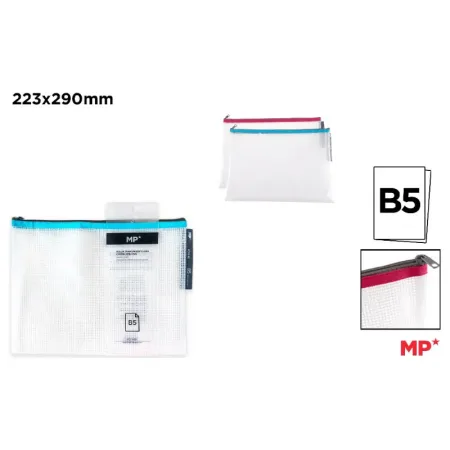 Bolsa Transparente Eva Con Cremallera B5