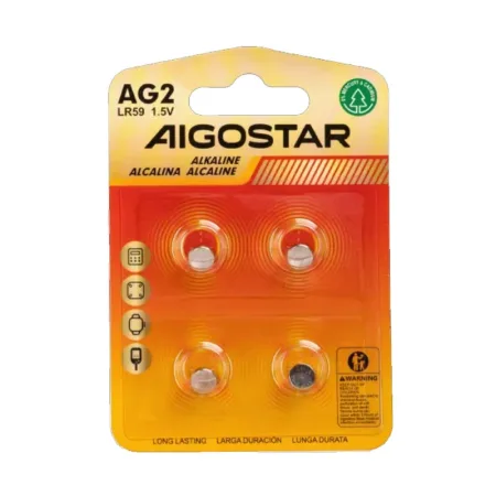 Pila de Botón AG2 LR726 / LR59 de 1,5 V 4 Uds.