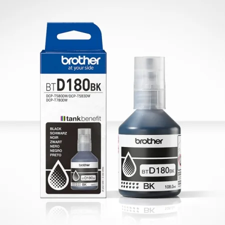 Cartucho de tinta original Brother BTD180BK Botella negro