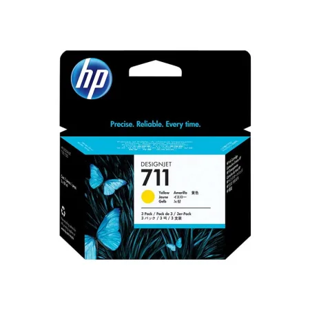 Cartucho de tinta original HP 711 Pack 3 amarillo · CZ136A