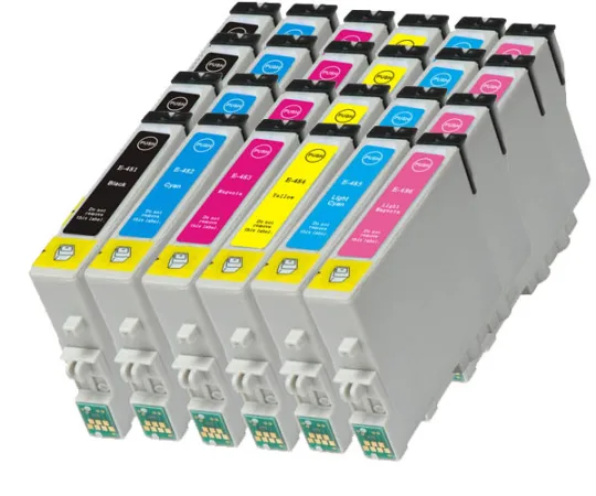 Pack 24 cartuchos de tinta compatibles Epson T048