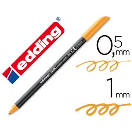 Rotulador Edding 1200 naranja neon