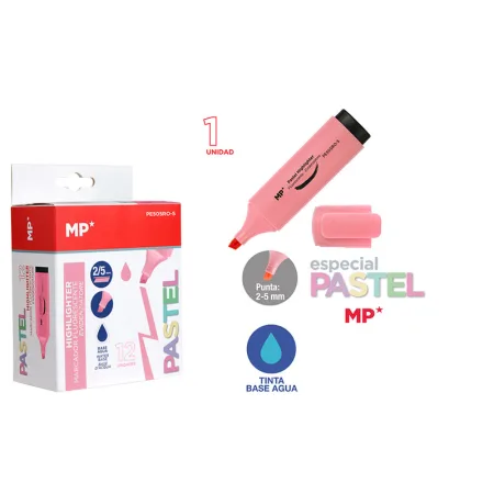 Marcador pastel rosa MP