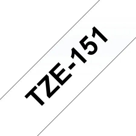 Cinta compatible Brother TZE-151 / Transparente TZ-151 negro / transparente