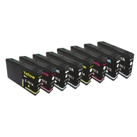 Pack 8 cartuchos de tinta compatibles Epson -T-7011- XXL/-T-7012-/-T-7013-/-T-7014- negro, cian, magenta y